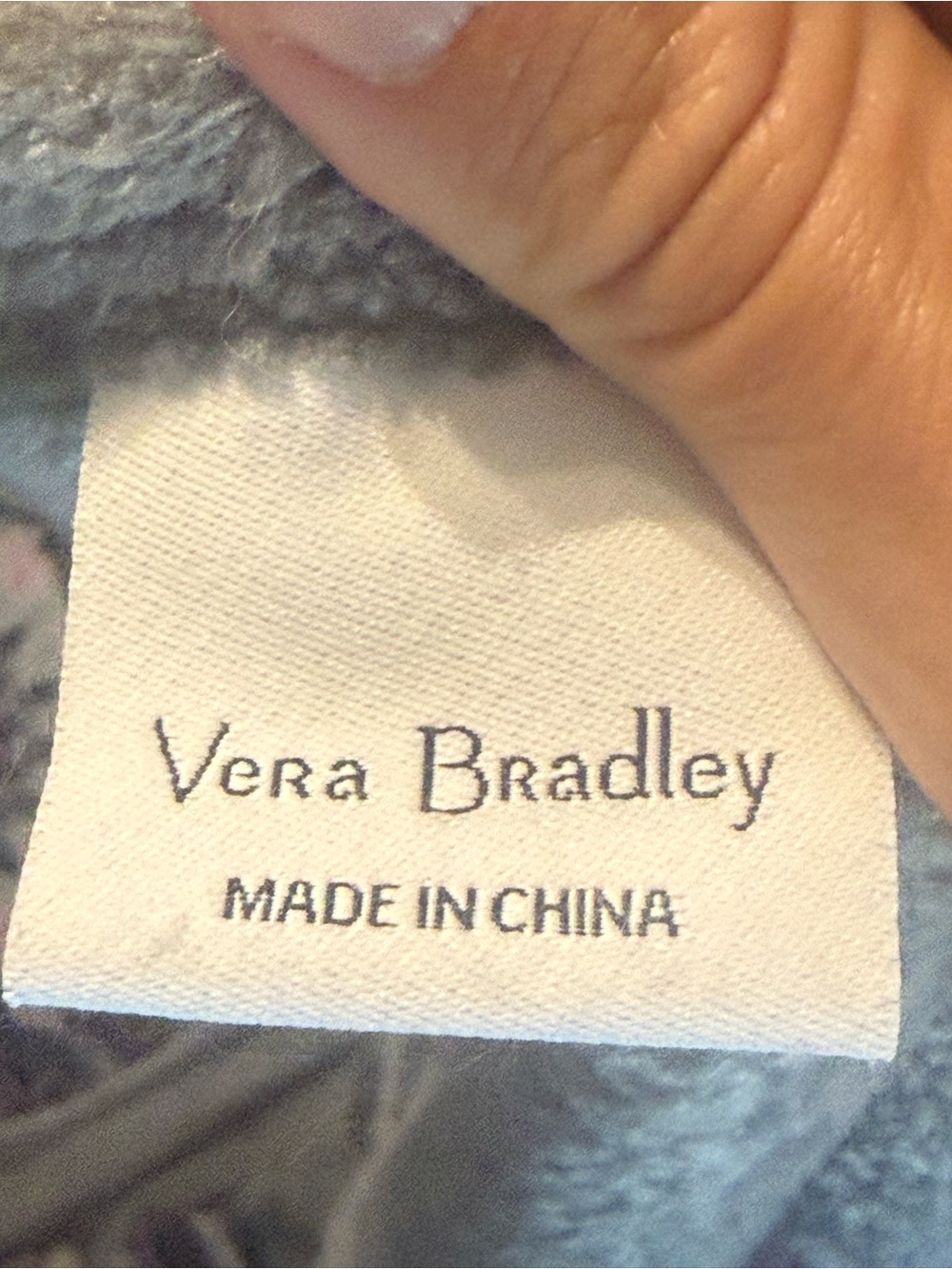Vera Bradley Cozy Throw Blanket Polyester Machine Washable Gray Floral 50x80 - Picture 3 of 4
